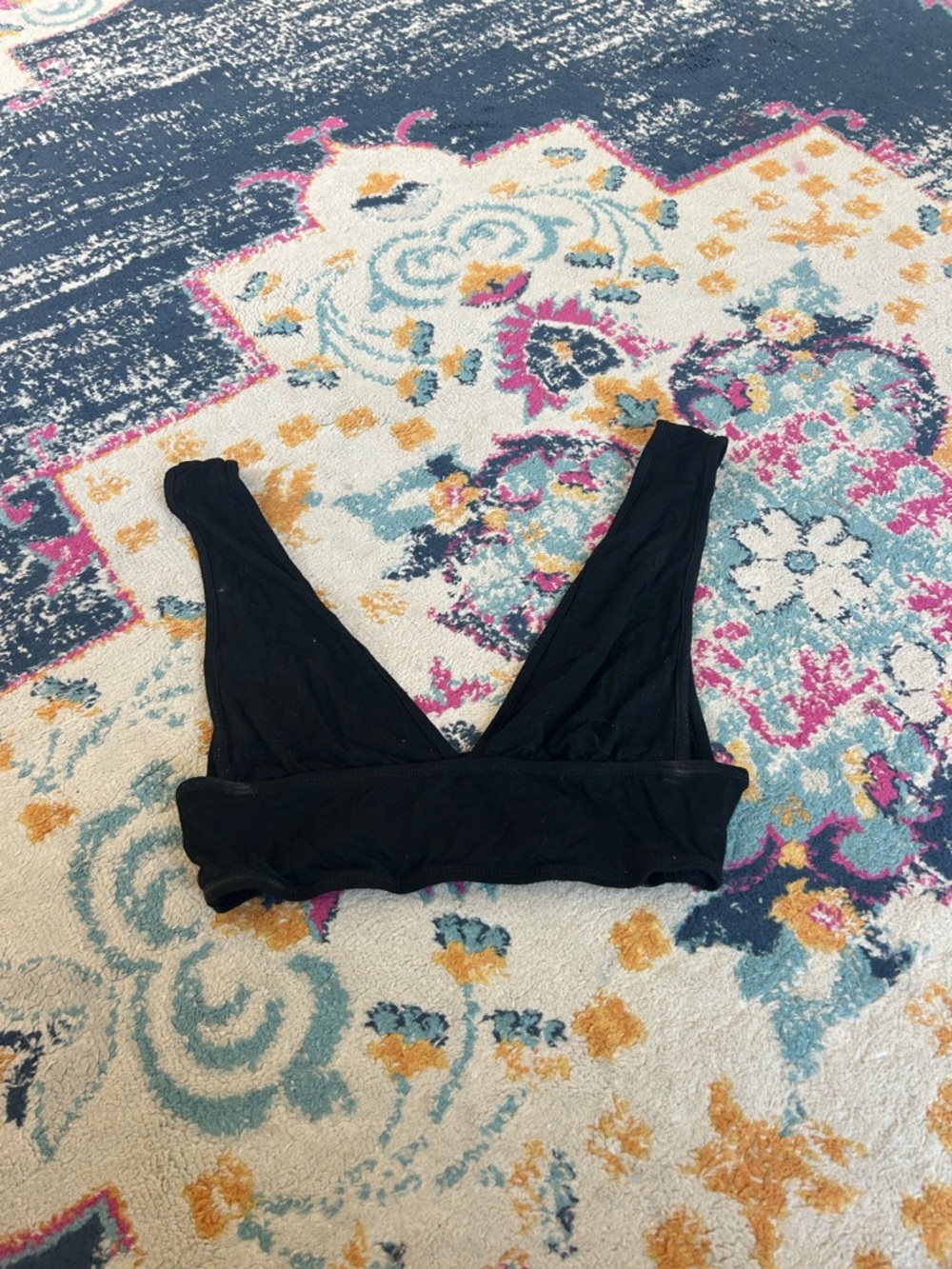 Black V-Neck Top